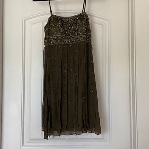 Olive Beaded Dress - Sue Wong Nocturne